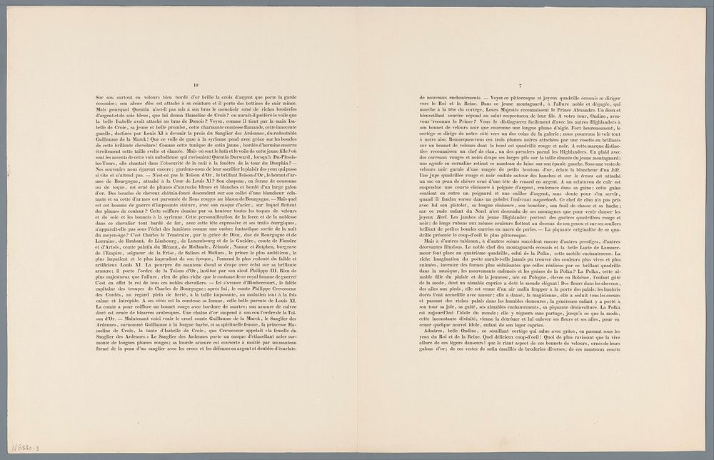 Tekst uit: Le Bal Costumé donné au Palais de S.A.R. Monseigneur le Prince d'Orange au 26 Fevrier 1845 (1845) by le Comte de…