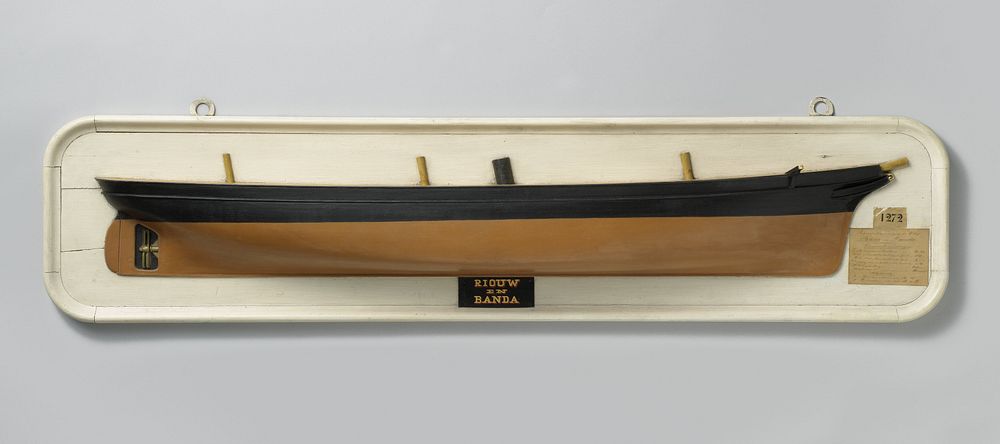 Half Model of a Screw Steamer (1872) by Nederlandsche Stoomboot Maatschappij Fijenoord