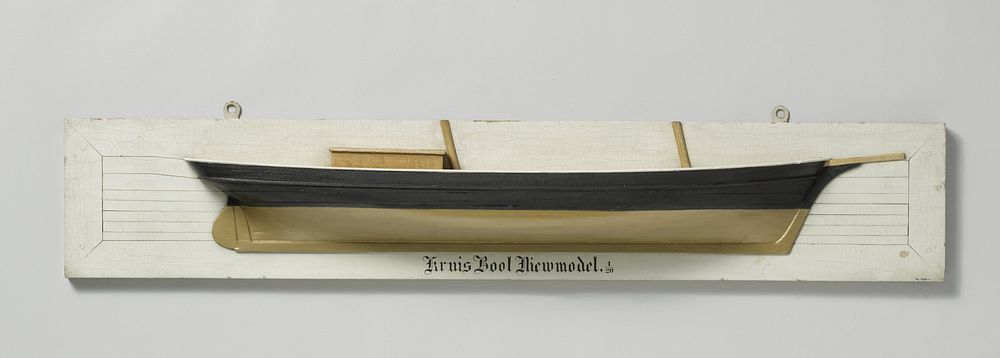 Half Model of a Kruisboot (c. 1860 - c. 1880) by anonymous