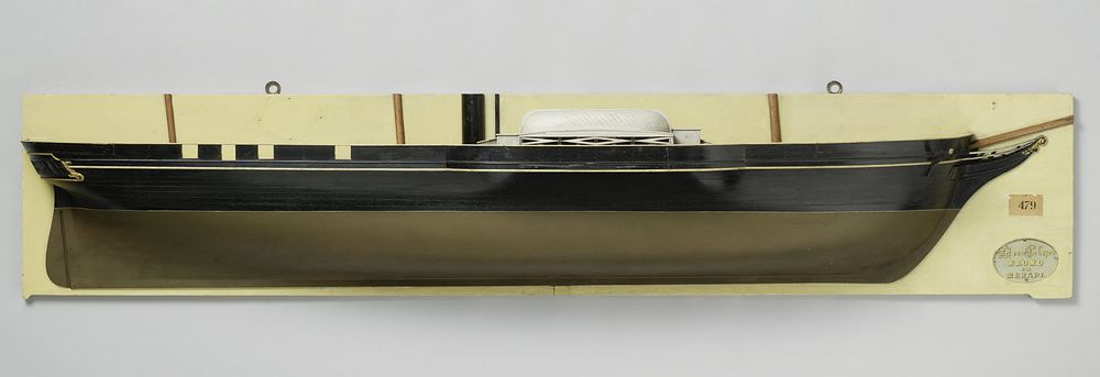 Half Model of a Paddle Steamer (1842 - 1845) by Rijkswerf Rotterdam