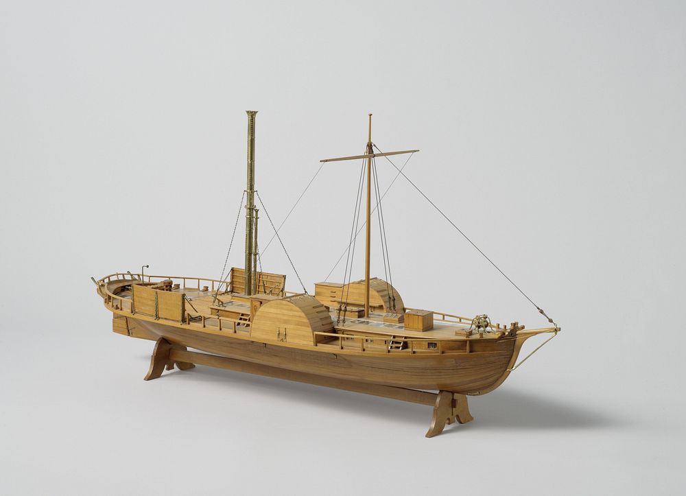 Model of the ferry steamer Wilhelmina (1822) by anonymous