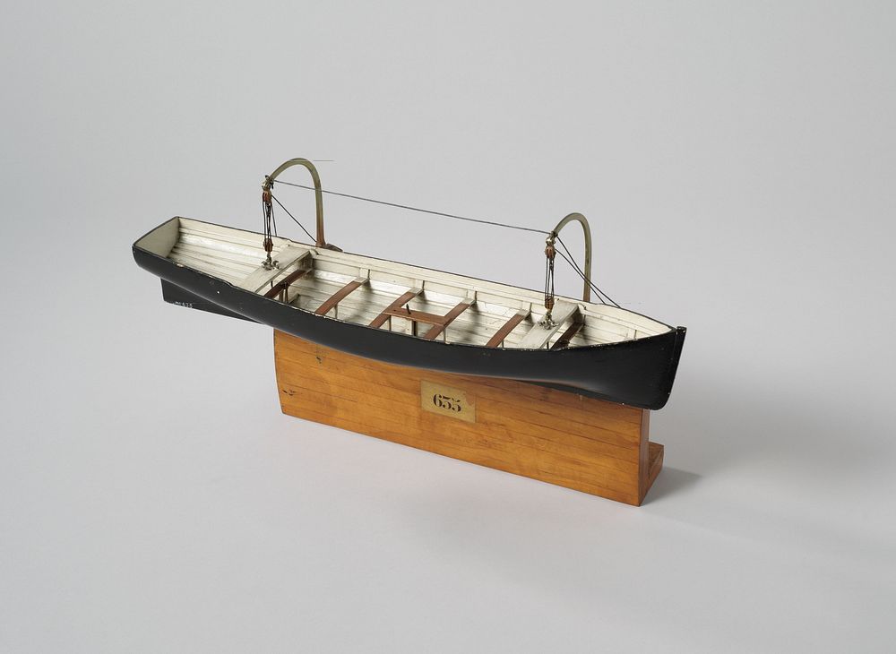 Model of a Lifeboat Release (c. 1857 - c. 1858) by Rijkswerf Vlissingen and P A Bruin