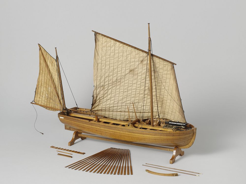 Model of an Armed Longboat (1828 - 1835) by Rijkswerf Vlissingen