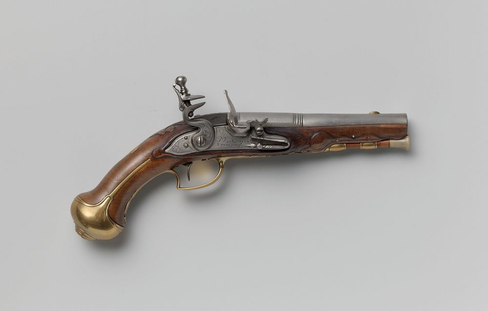 Vuursteenpistool met laadstok (c. 1775 - c. 1800) by P van Knapen