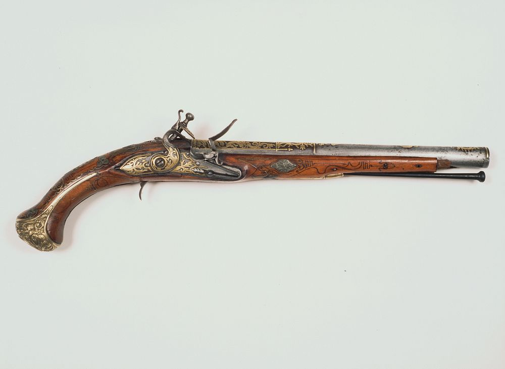 Ruiterpistool met vuursteenslot (c. 1675 - c. 1700) by anonymous