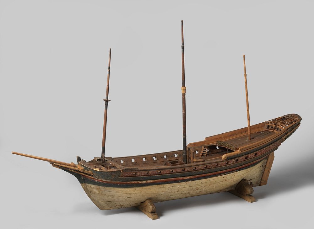 Model of a Chebeq (1600 - 1700) by anonymous