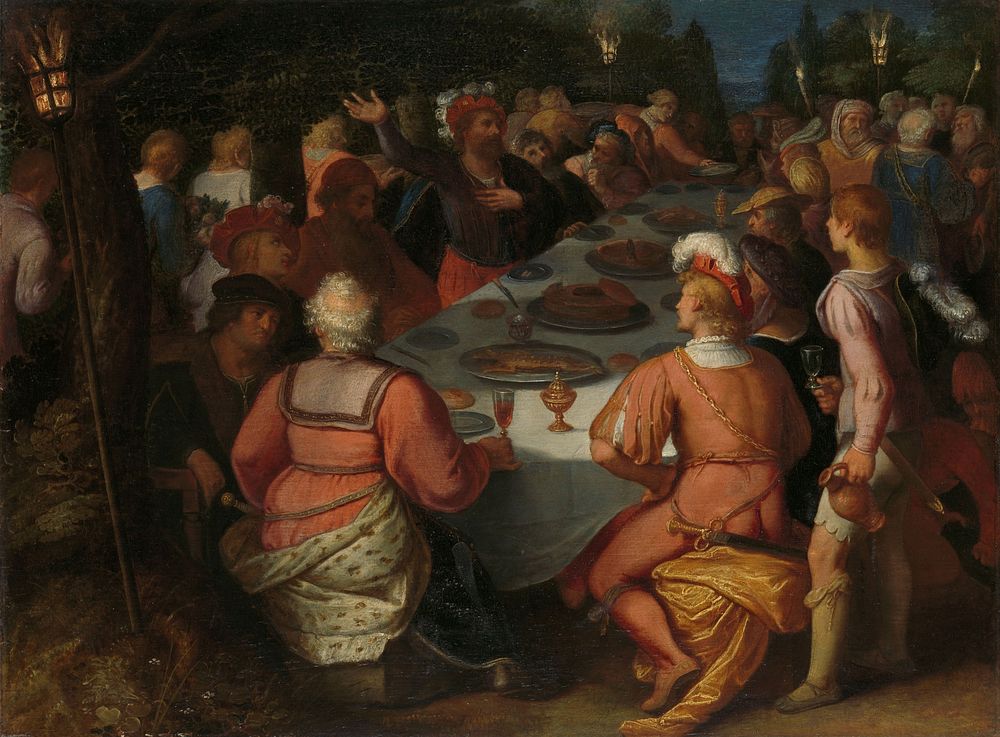 The Conspiracy of Julius Civilis and the Batavians in a Sacred Grove (1600 - 1613) by Otto van Veen