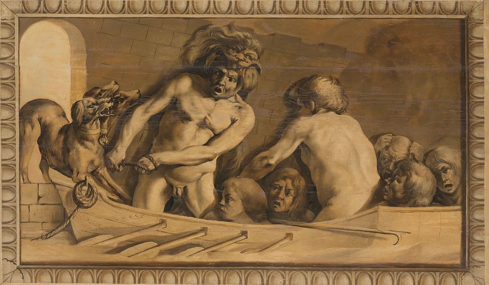 Hercules Gets Cerberus from the Underworld (Charon, the Ferryman of the Styx) (1645 - 1650) by Jacob van Campen