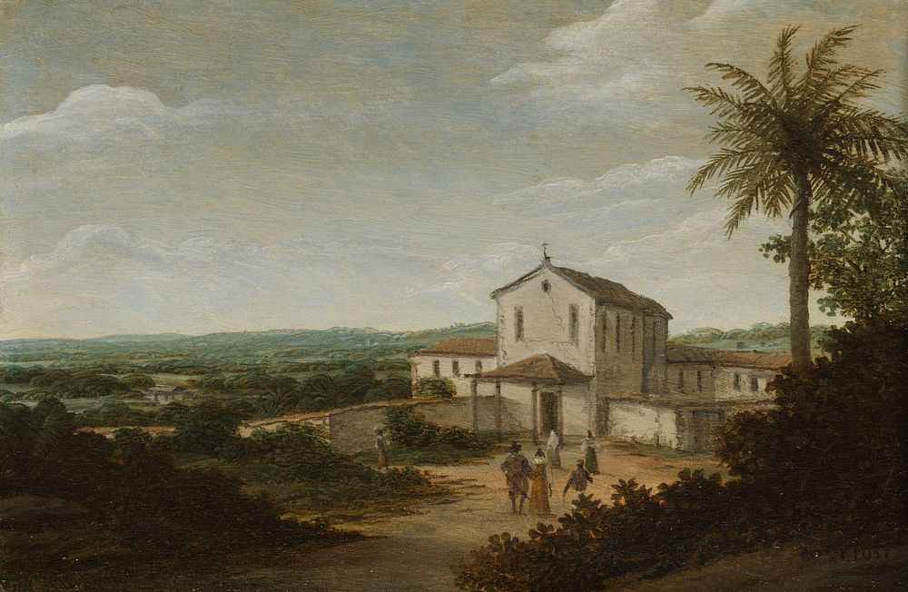 Church Building in Brazil (1675 - 1680) by Frans Jansz Post