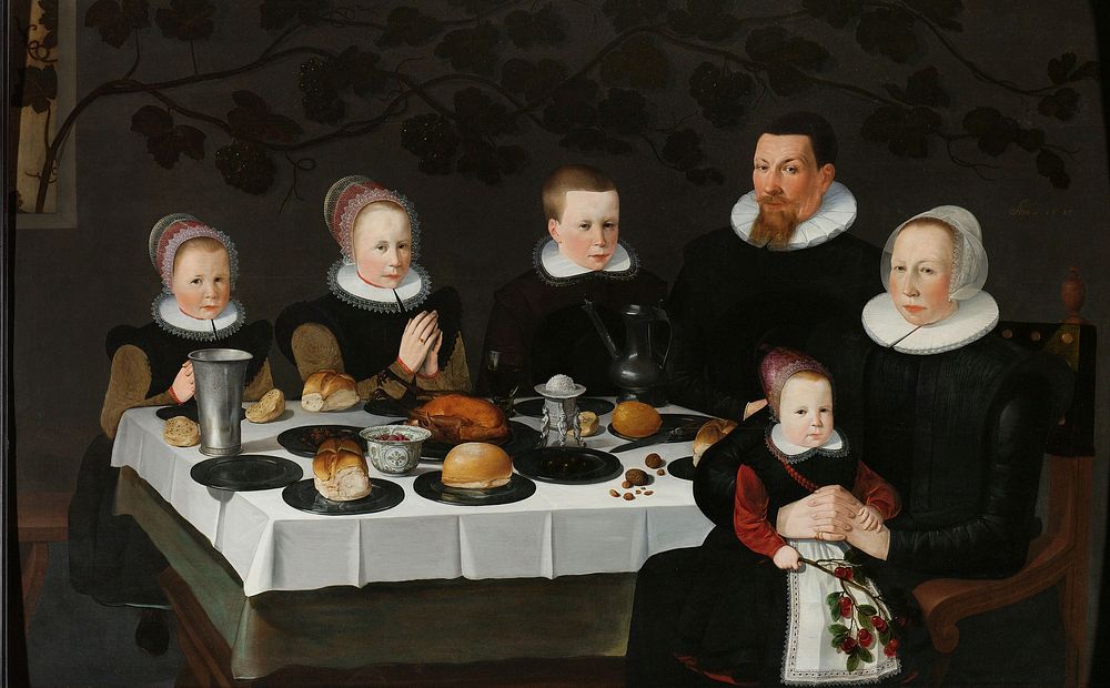 Prosperous Calvinist Family (1627) by anonymous
