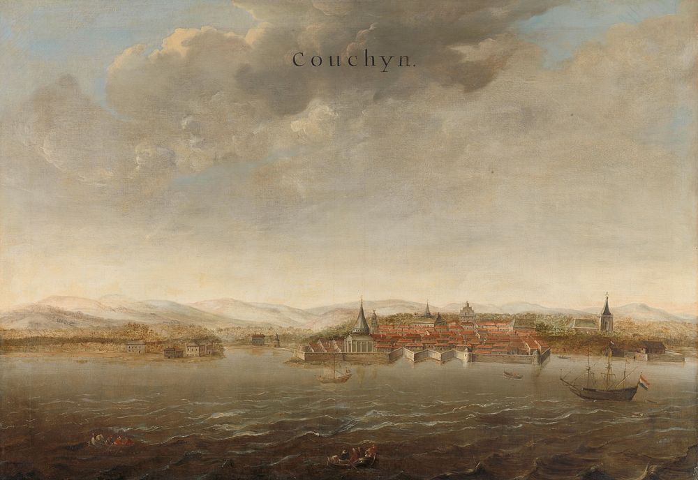 View of Cochin on the Malabar Coast of India (c. 1662 - c. 1663) by Johannes Vinckboons and anonymous