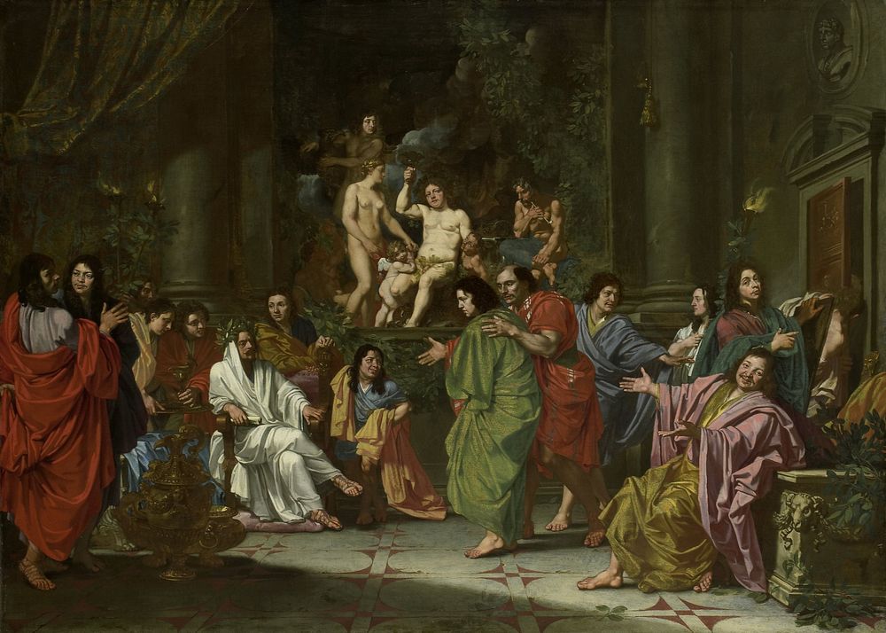 The Induction of a New Member into the Band of Northern Painters in Rome (c. 1660) by anonymous