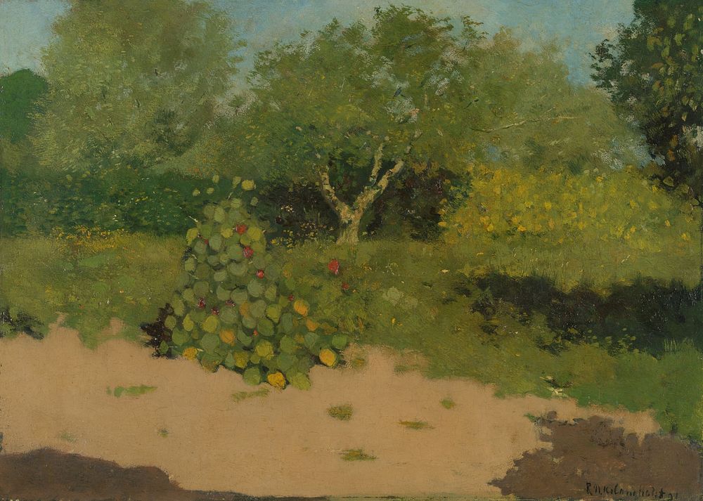 Corner of a Garden with Nasturtiums (1891) by Richard Nicolaüs Roland Holst