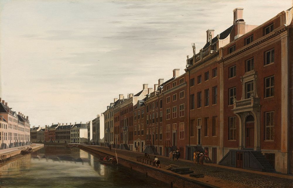 De Gouden Bocht in de Herengracht in Amsterdam vanuit het westen (1672) by Gerrit Berckheyde