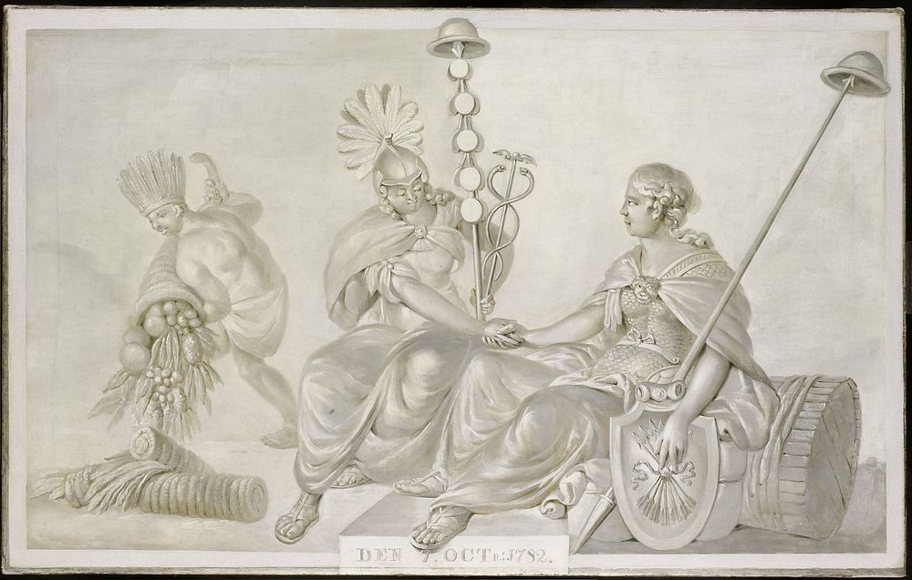 Allegory of the 'Treaty of Friendship and Commerce between the States General of the United Netherlands and the United…