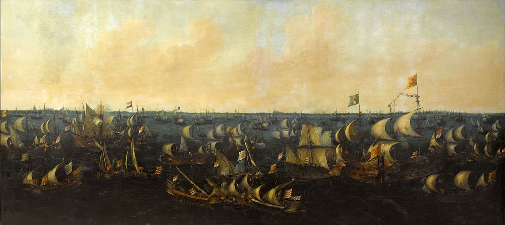 The Battle of the Zuider Zee, 6 October 1573 (1621) by Abraham de Verwer