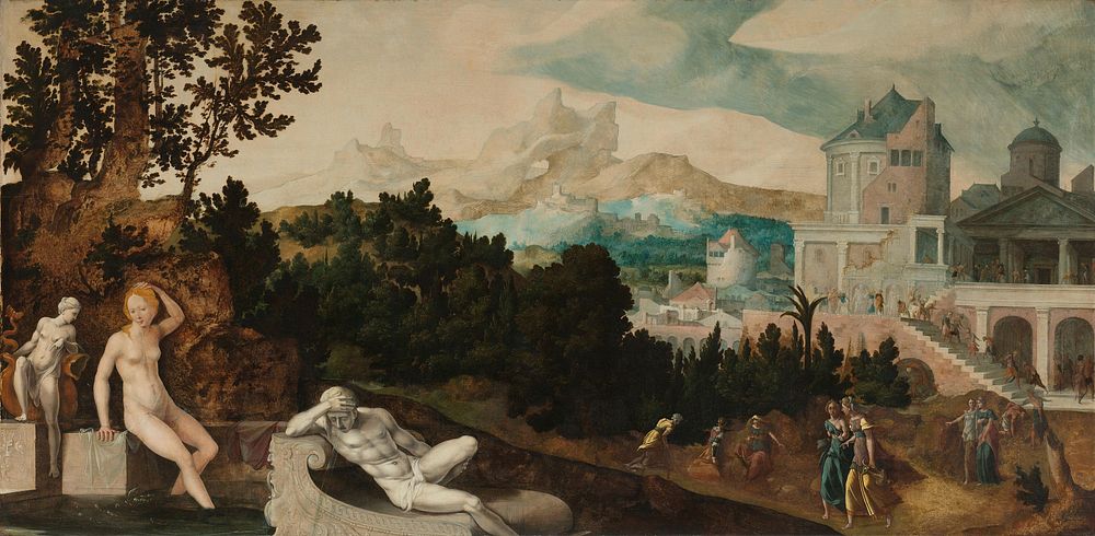 Landscape with Bathsheba (c. 1540 - c. 1545) by Jan van Scorel