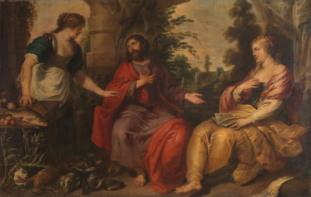 Christ with Martha and Mary (c. 1630 - c. 1634) by Vincent Malò I and Vincent Adriaenssen