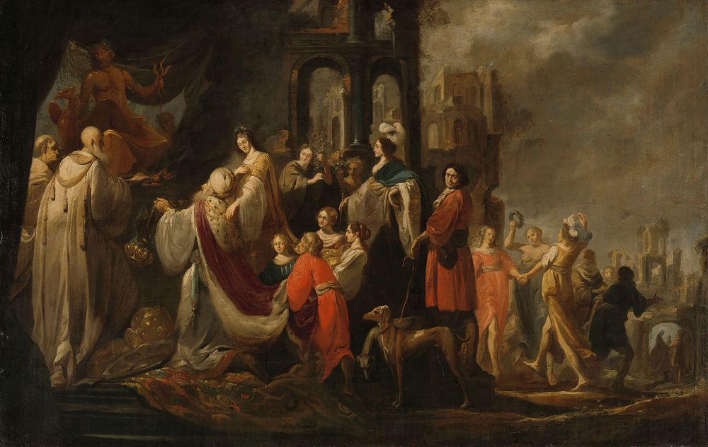 The Idolatry of King Solomon (1635 - 1655) by Jacob Hogers