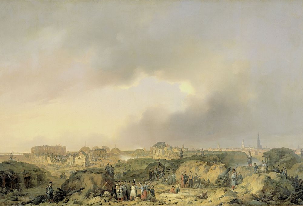 The Citadel of Antwerp shortly after the Siege of 19 November-23 December 1832, and the Surrender of the Dutch Garisson to…