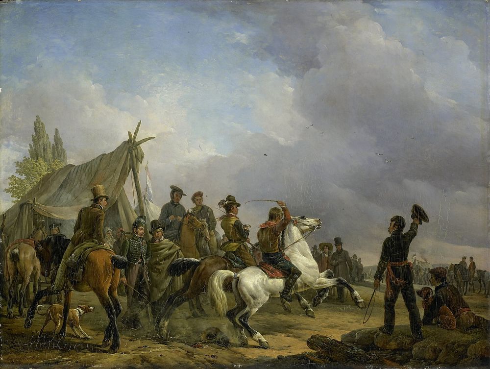 The Horse Race (1829) by Joseph Moerenhout
