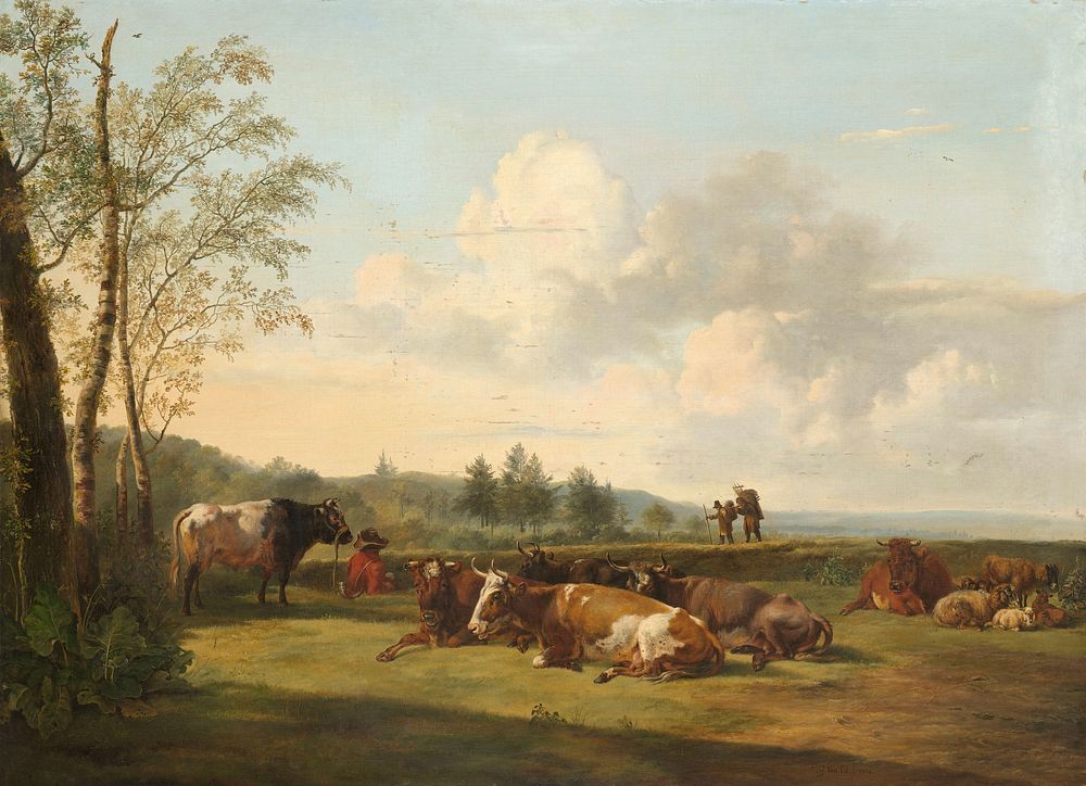 Landscape with Cattle (1816) by Pieter Gerardus van Os