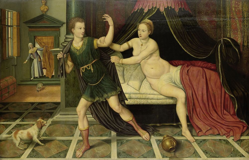 Joseph and Potiphar's Wife (c. 1575) by anonymous