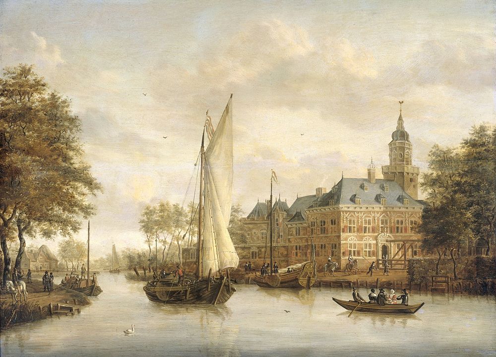 Nijenrode Castle on the Vecht near Breukelen (1660 - 1686) by Jacobus Storck