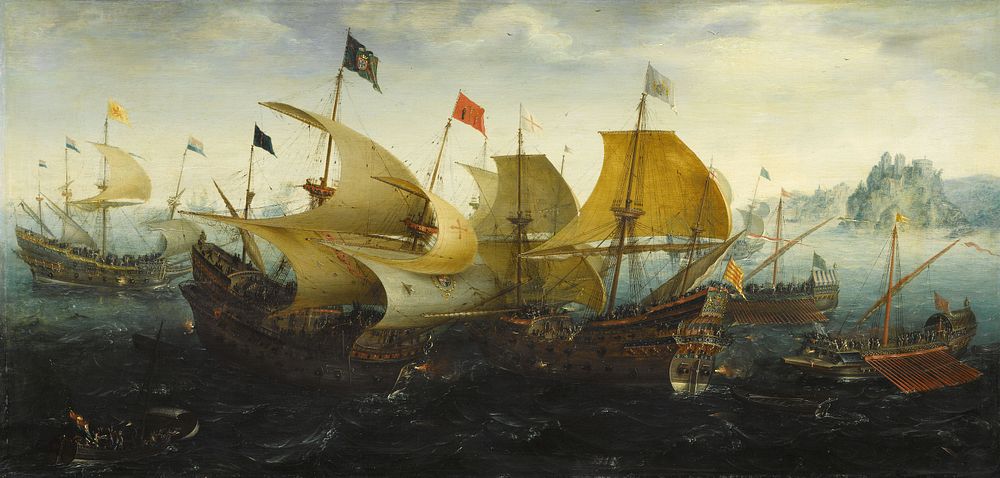 The Battle of Cadiz (1608) by Aert Anthonisz