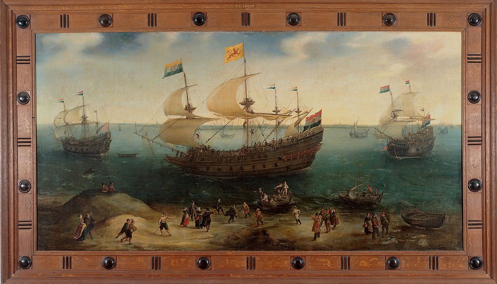 The Amsterdam Four-Master ‘De Hollandse Tuyn’ and Other Ships on their Return from Brazil under the Command of Paulus van…