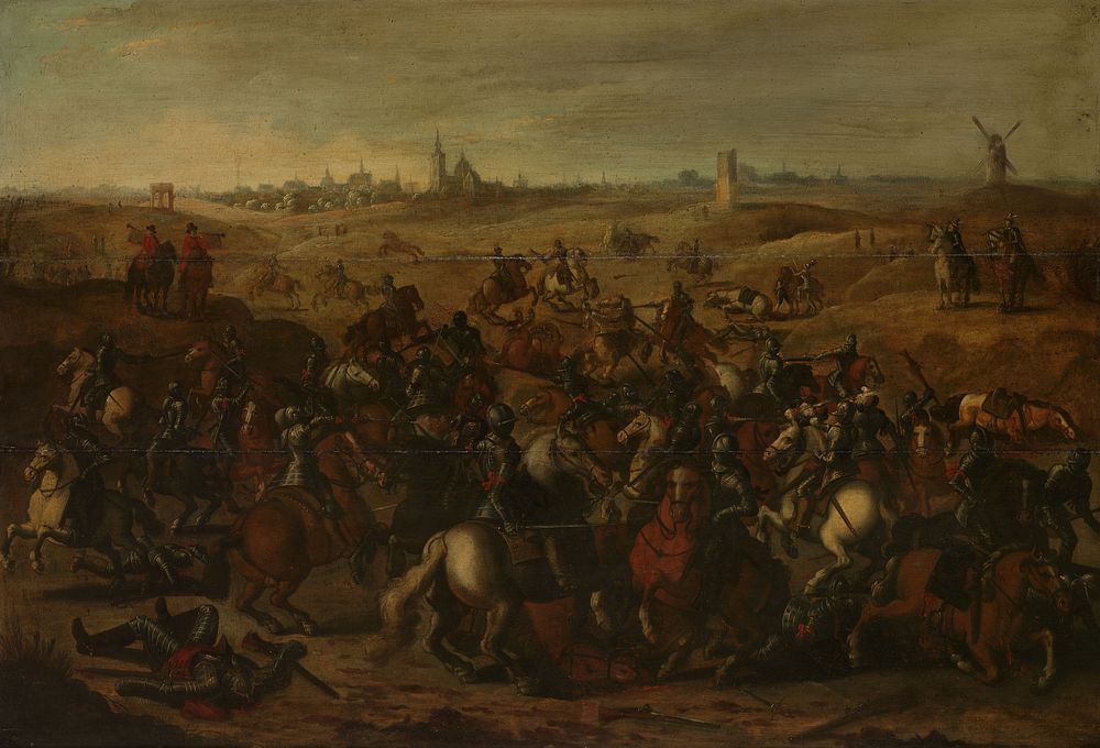 The Skirmish Between Cuirassiers, 5 February 1600, on the Vughterheide (c. 1635) by Sebastiaen Vrancx