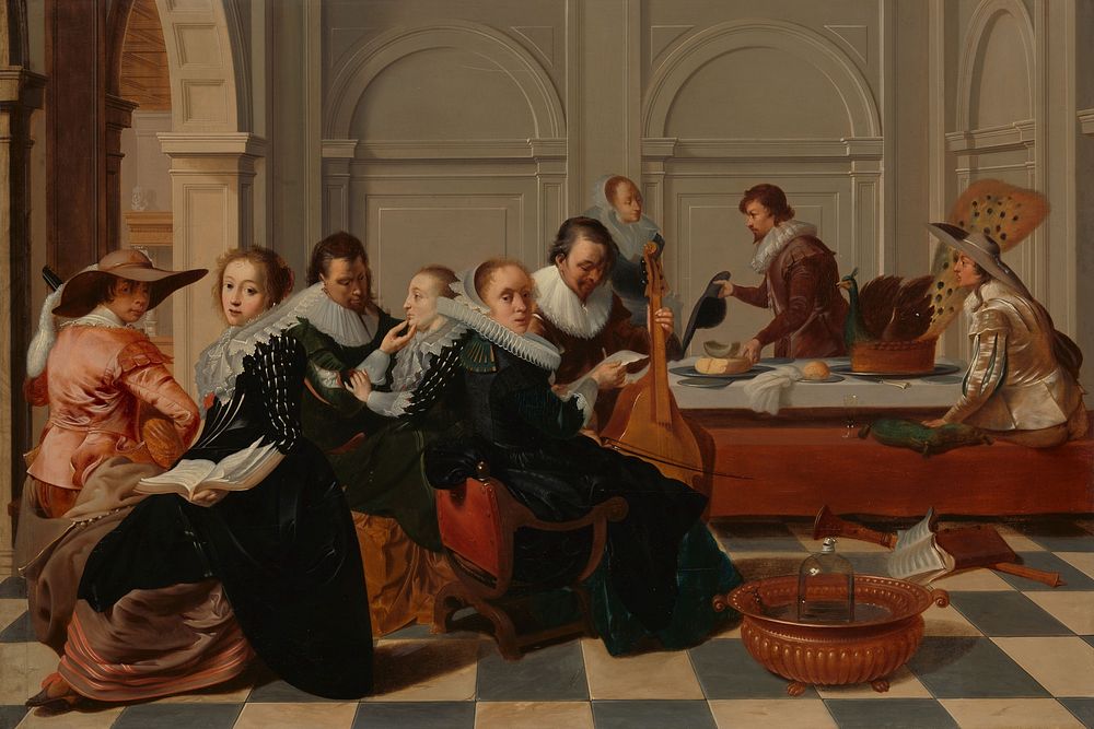 The Musical Gathering (after 1700) by Willem Cornelisz Duyster and Johann Liss