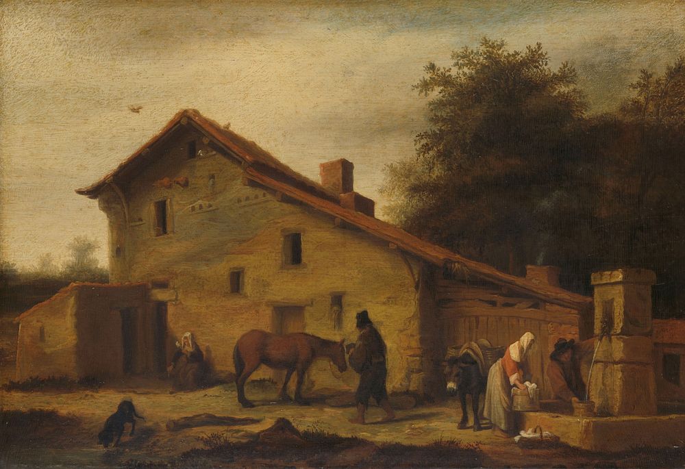 An Inn in the Neighborhood of Nantes (1640 - 1660) by Lambert Doomer