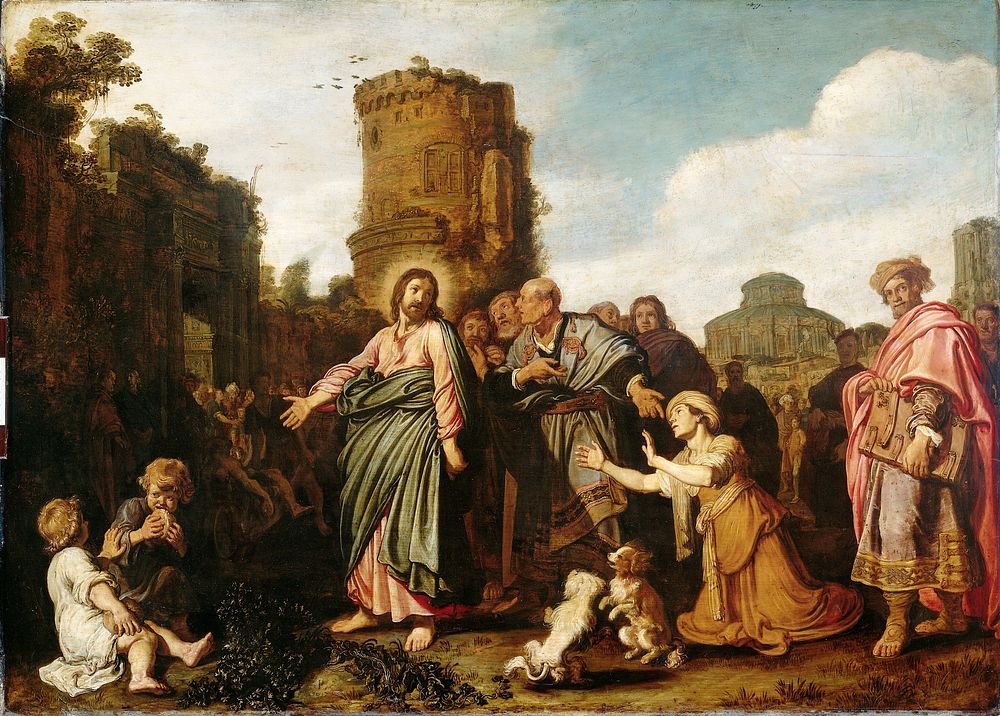 Christ and the Woman of Canaan (1617) by Pieter Lastman