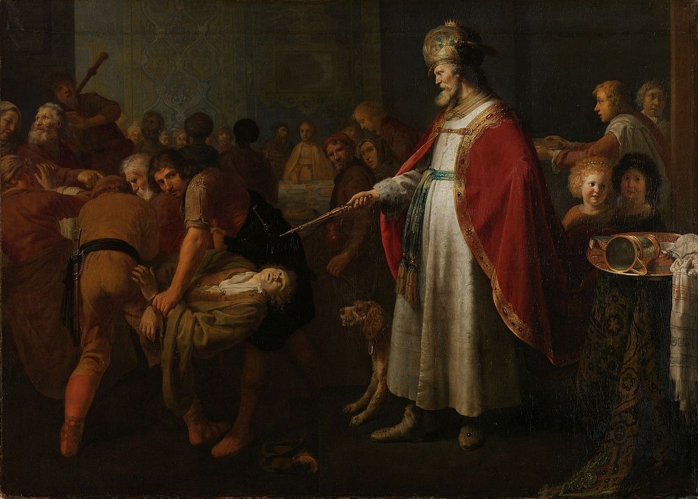 The Parable of the Unworthy Wedding Guest (1630 - 1651) by Jacob Adriaensz Backer