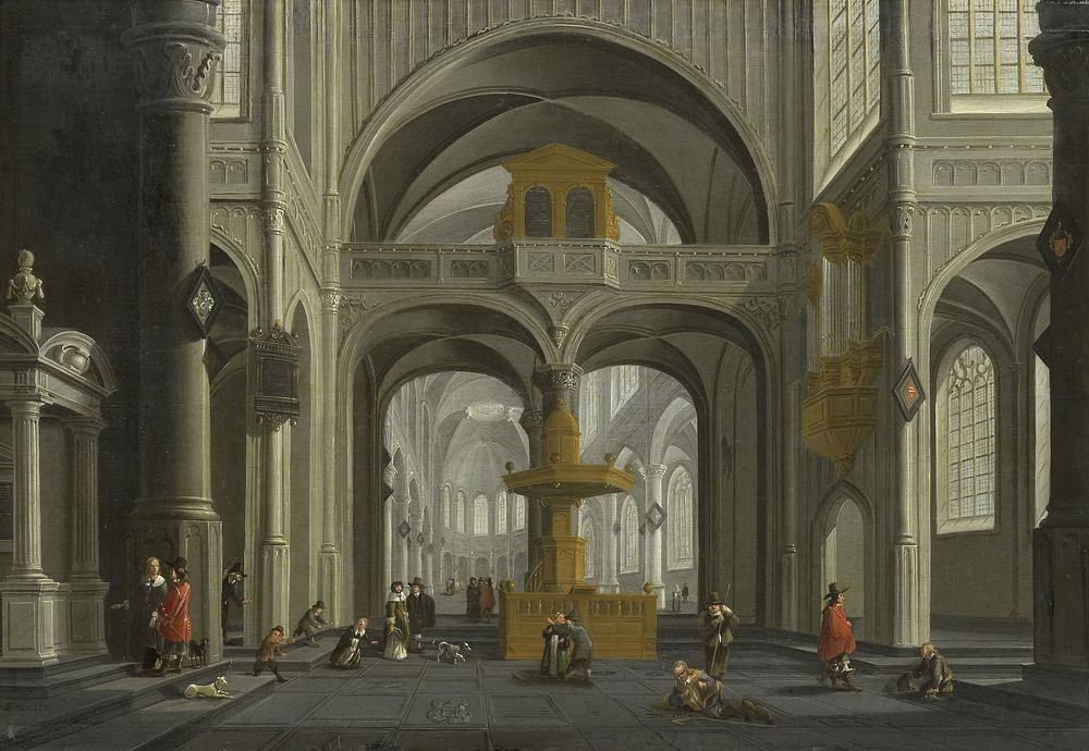 Church Interior (1652) by Daniël de Blieck