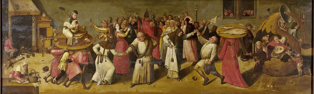 Battle between Carnival and Lent (c. 1600 - c. 1620) by Jheronimus Bosch