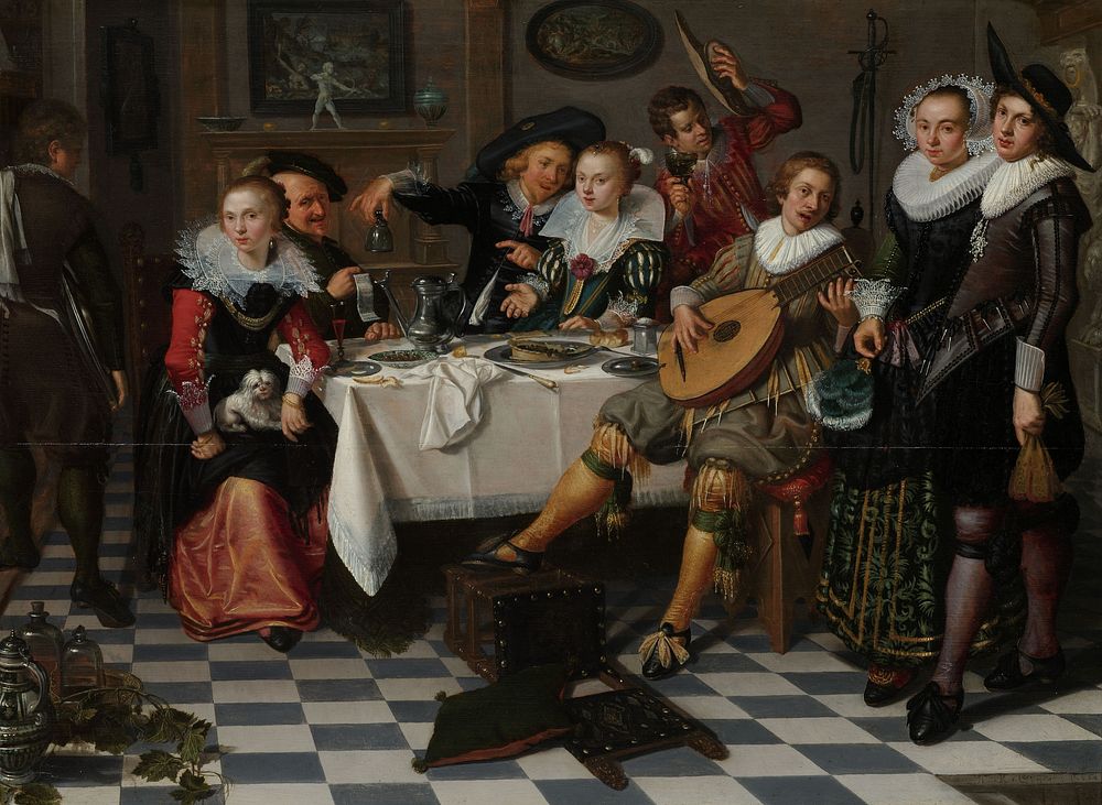 Merry Company (1629) by Isack Elyas