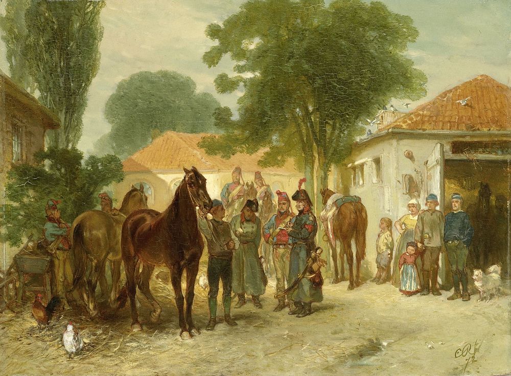 De requisitie (1872) by Charles Rochussen
