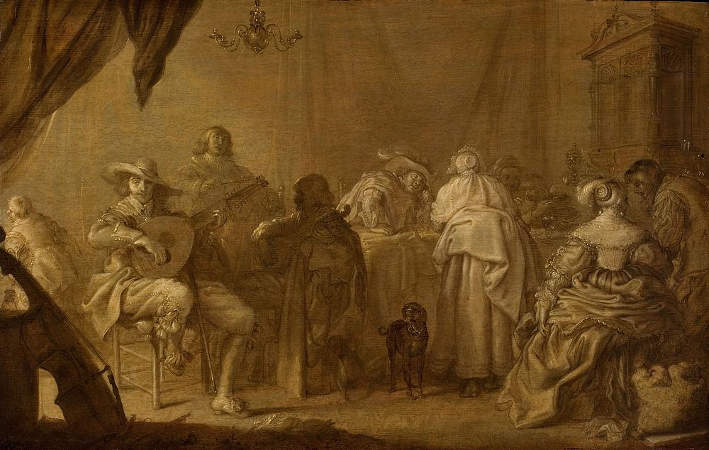 A Musical Party (c. 1635 - c. 1645) by Adriaen Pietersz van de Venne