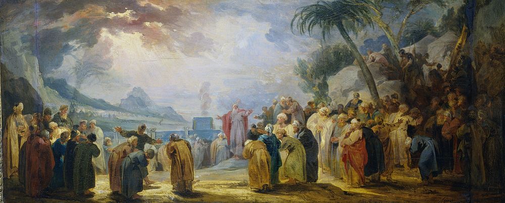Moses Choosing the seventy Elders (1736 - 1737) by Jacob de Wit