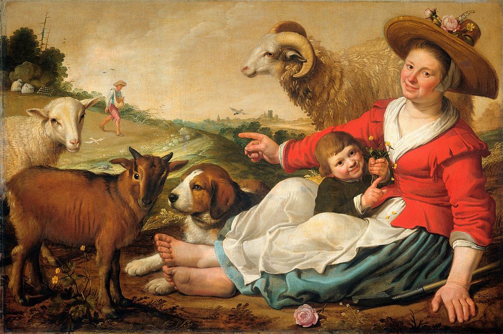 The Shepherdess (1628) by Jacob Gerritsz Cuyp