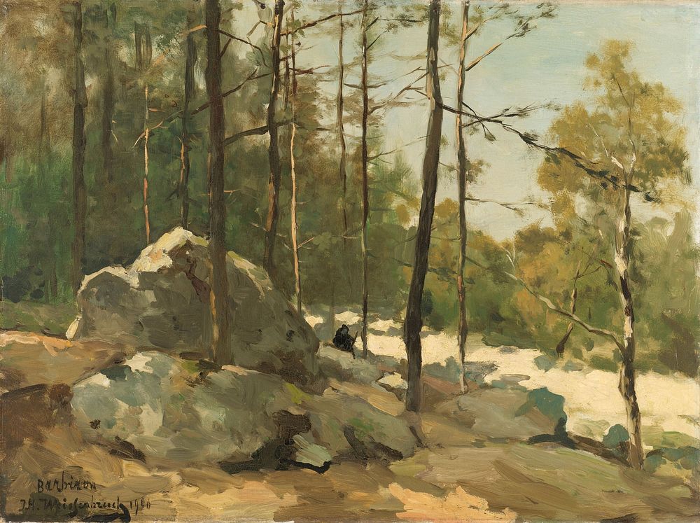 Wooded View near Barbizon (1900) by Johan Hendrik Weissenbruch