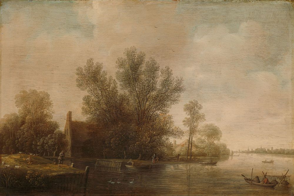 River Landscape (1630 - 1650) by Pieter Jansz van Asch