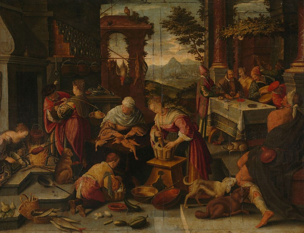 Lazarus and the Rich Man (1544 - 1700) by Jacopo Bassano