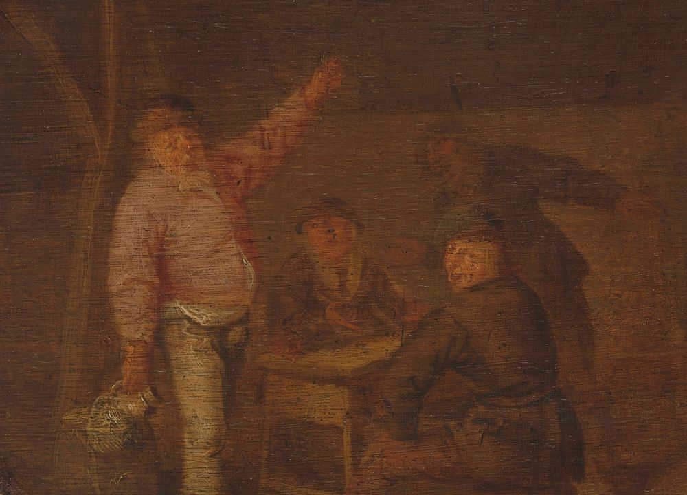 Peasants Drinking in a Barn (c. 1628 - c. 1650) by Pieter Hermansz Verelst