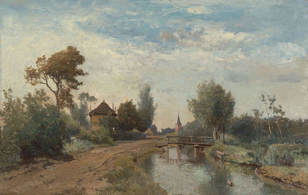 Landscape near Kortenhoef (1877) by Paul Joseph Constantin Gabriël