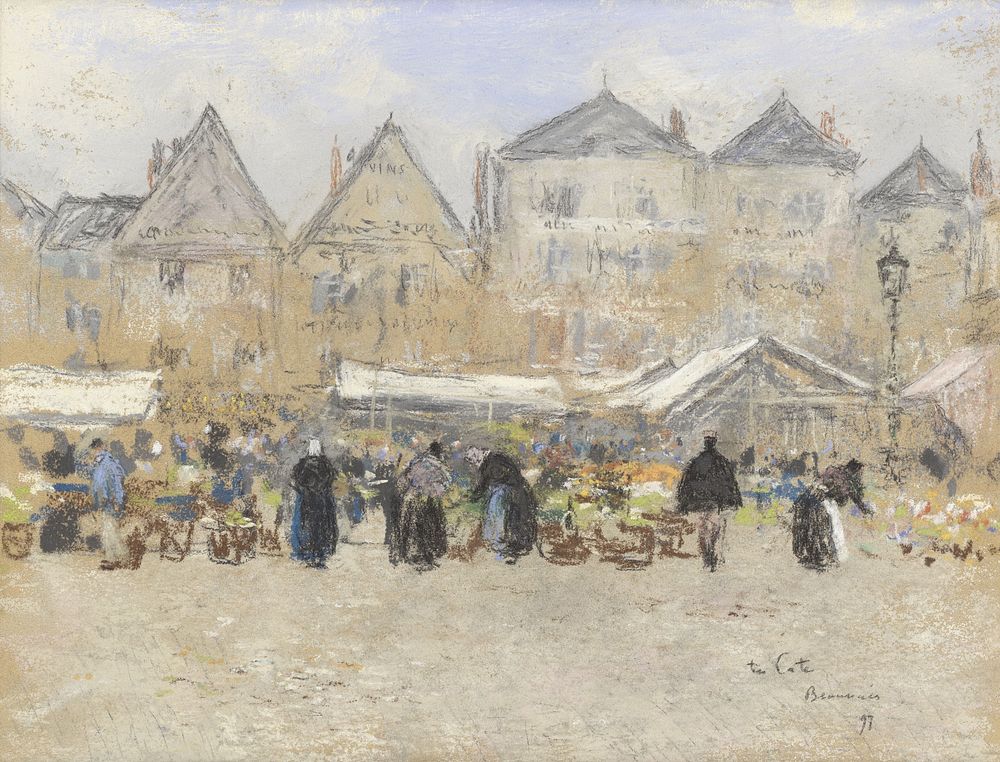 Markt te Beauvais (1897) by Siebe Johannes ten Cate