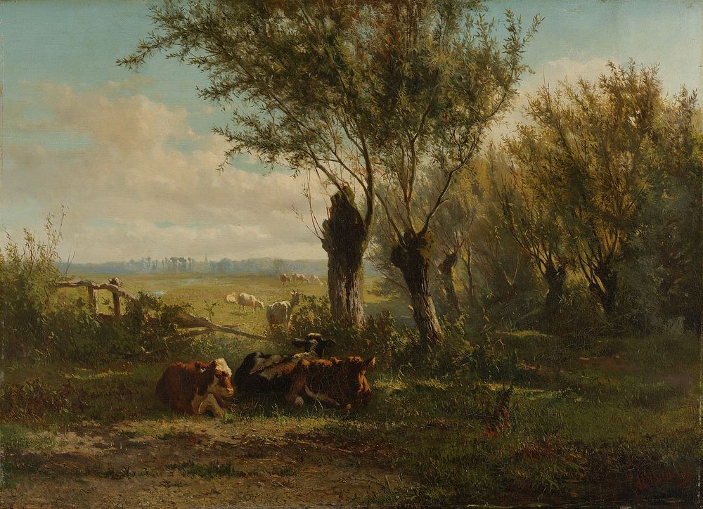 Meadow near Oosterbeek (1860) by Gerard Bilders
