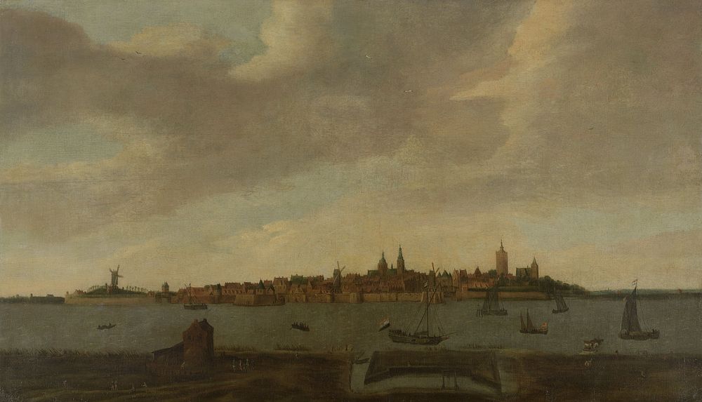 View of Heusden (1625 - 1674) by Monogrammist FK Noordelijke Nederlanden and anonymous